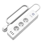 Умный удлинитель Gosund 16А EU TUYA с 3 USB-портами, независимый переключатель, мульти-разъем для Alexa Google Home Smart Life