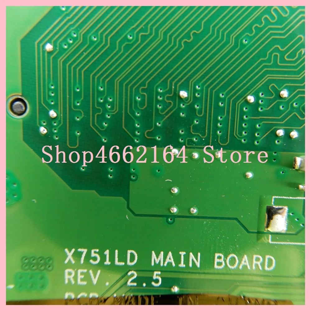 Материнская плата X751LA I3-4005CPU 4 Гб RAM REV2.5 для ASUS X751L X751LAB R752L R752LD R752LN X751LD X751LJ DDR3 тест