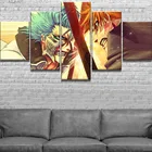 Плакаты аниме, без рамки, японский отбеливатель, 5 шт.