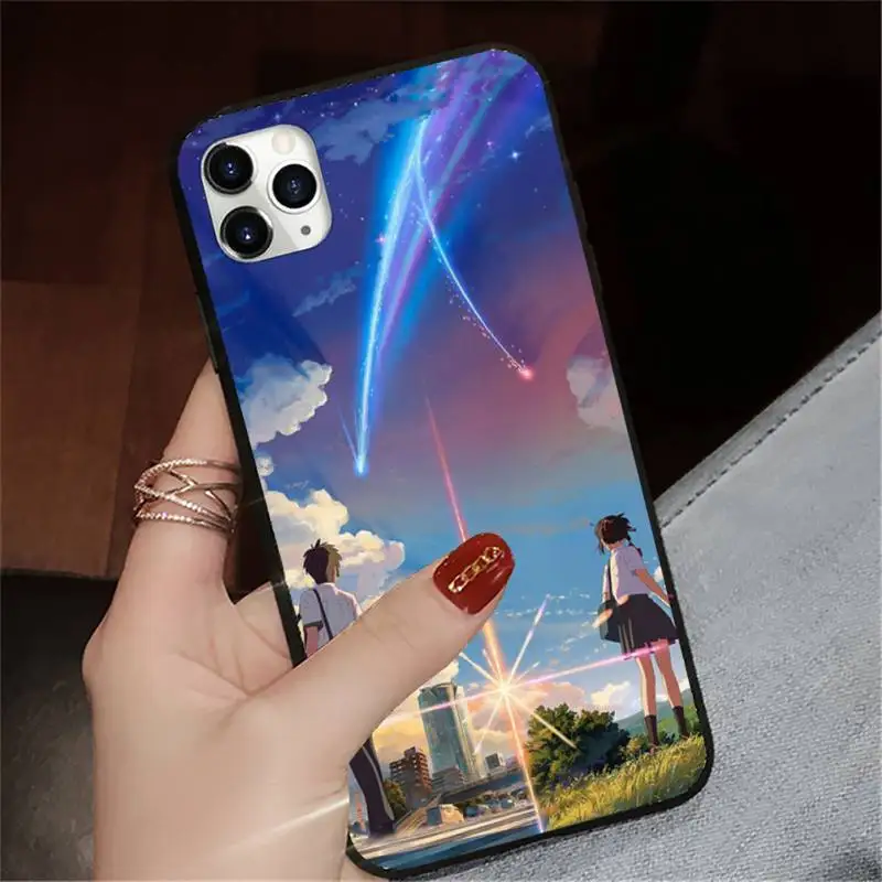 

Japan anime Your Name Phone Case for iPhone 11 12 mini pro XS MAX 8 7 6 6S Plus X 5S SE 2020 XR