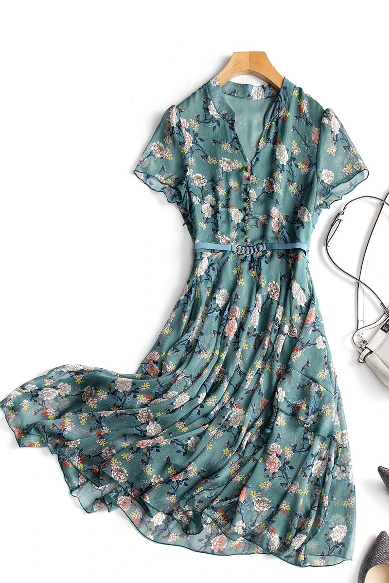 

Mid Long Elegant and Slim Dress in Summer
