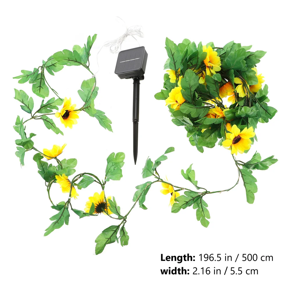 

Sunflower Solar Garden Lights Solar-Powered Fairy Lights for Garden Lawn Patio