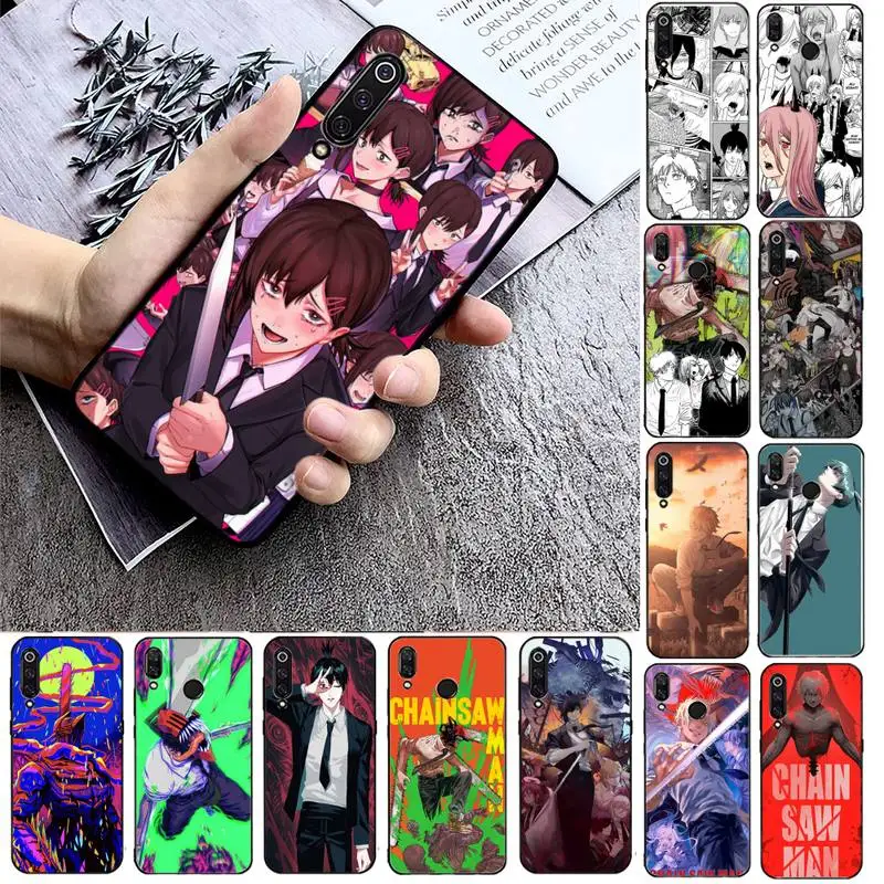 

Cartoon Anime Chainsaw Man Phone Case For Xiaomi max3 mi 9 se mi8 F1 9SE 10 lite F1 Back Coque