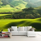 Настенные 3D-обои на заказ, зеленый пасторальный природный пейзаж, настенные классические водонепроницаемые наклейки на стену для гостиной, телевизора, спальни