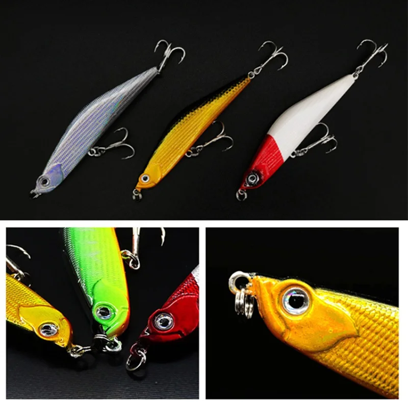 

Wonderful! Sink Pencil Fishing Lure 8.5cm 15g Crankbait 3D Eyes Hard Bait Minnow Fresh Salt Water Artificial Fishing Tackle