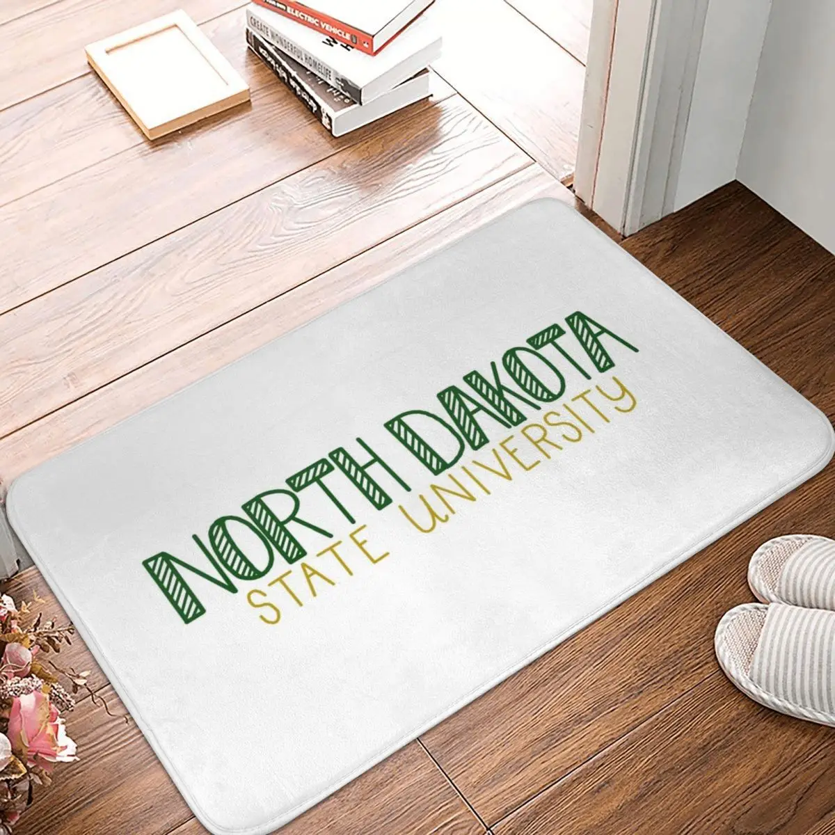 

North Dakota State University Doormat Carpet Mat Rug Polyester Anti-slip Floor Decor Bath Bathroom Kitchen Bedroom 40*60