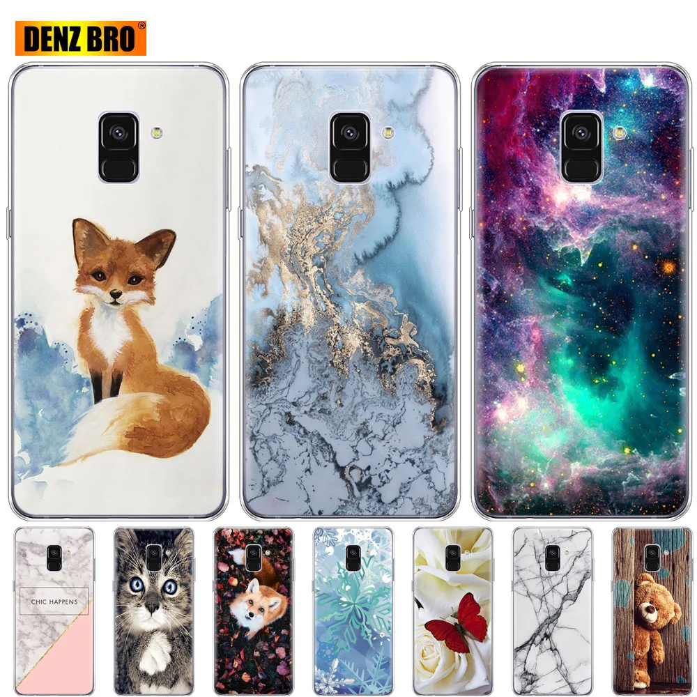 Мягкий силиконовый чехол для Samsung Galaxy A8 2018 A530 A530F Plus A730 A730F прозрачные