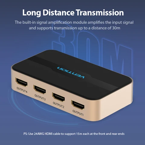 HDMI сплиттер Vention 1x4