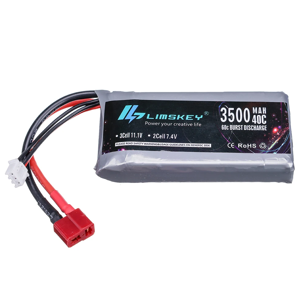 Bater&iacute;a Lipo para coche teledirigido Wltoys, 7000mah, 7,4 V, 3500mAh, 1/14, 144001, 12428-1