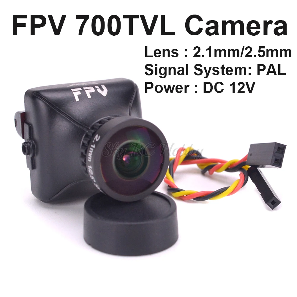 

FPV 1/3 CCD 700TVL Camera 2.5mm / 2.1mm FOV 135 / 150 Degree Air FPV Camera Build in OSD PAL for FPV RC Racing Drone Quadcopter