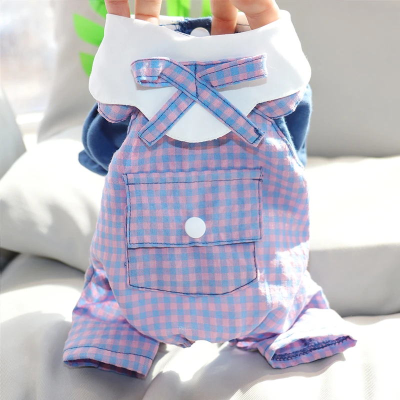 

Summer thin dog four-legged clothes Teddy Pomeranian small dog Bichon Yorkshire schnauzer pet clothes