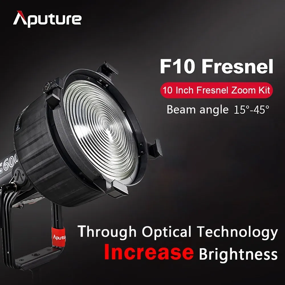 Aputure F10 Fresnel для LS 600d Pro линза с зумом Френеля заполнясветильник фотосъемки