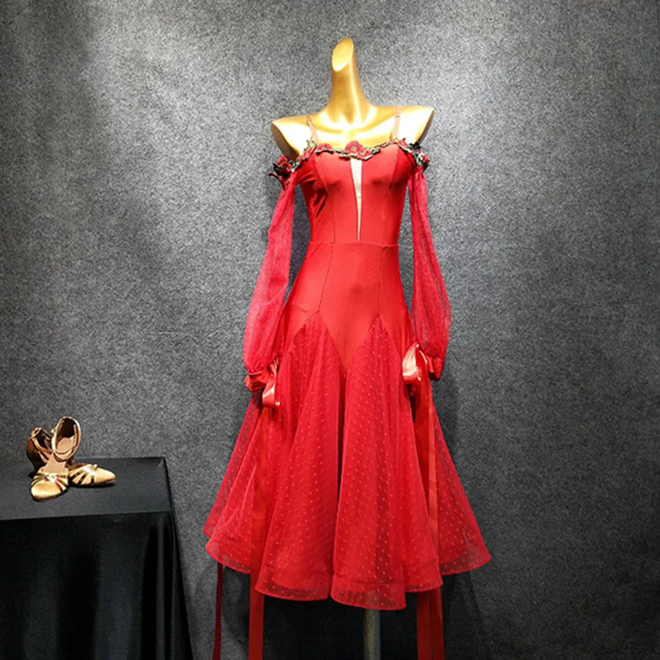 Новинка 2020 пикантное платье для латиноамериканских танцев T047 в горошек с