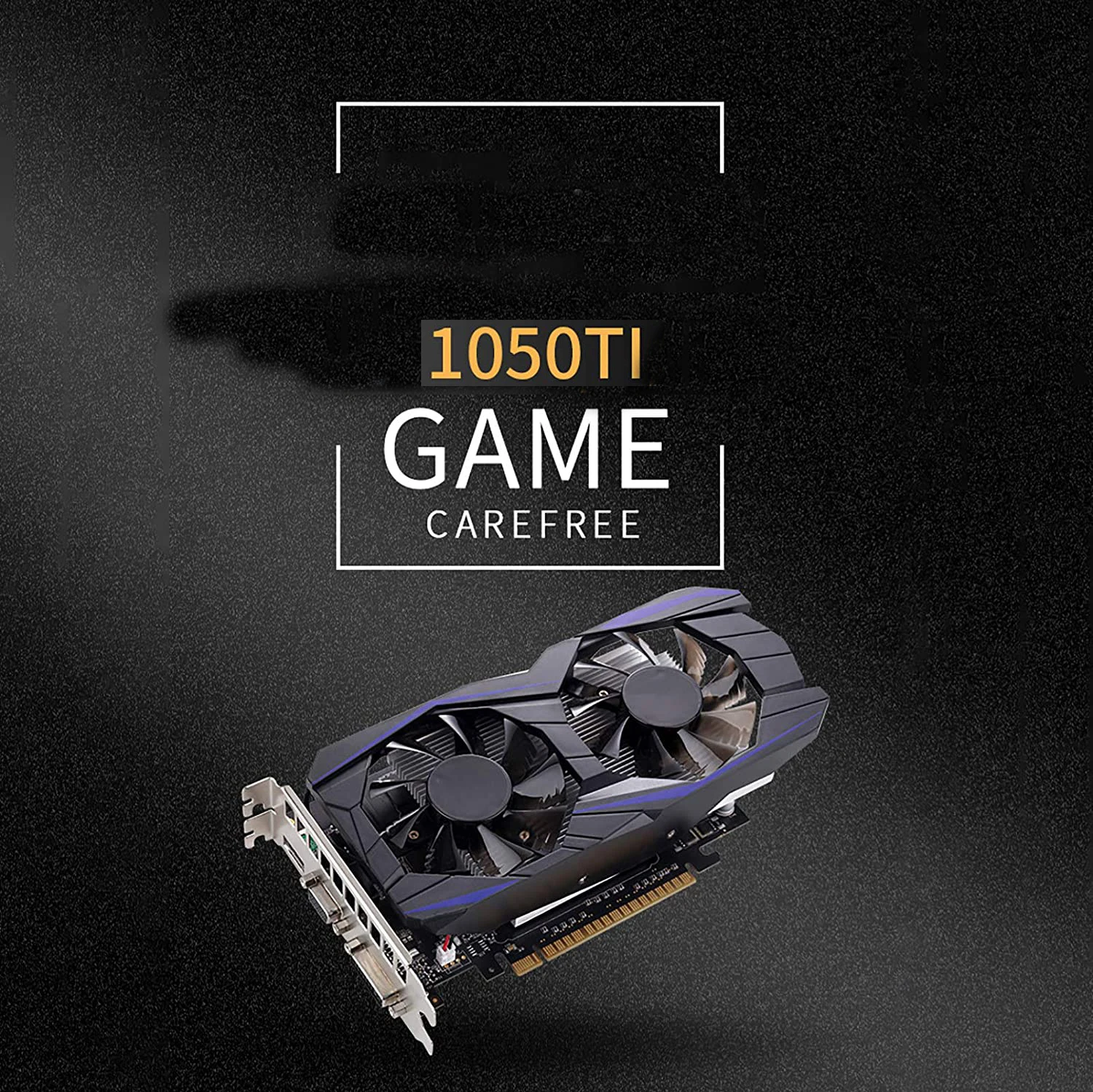 gtx1050ti mining graphics card with fan smart temperature control gddr5 hd 128 bit for desktop pc game entertainment free global shipping