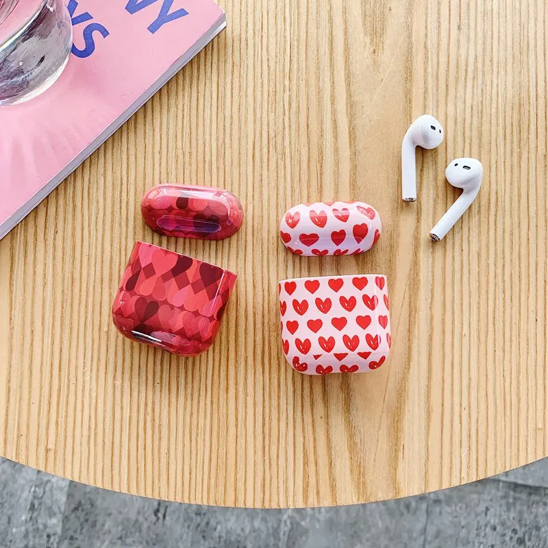 Роскошный чехол для Airpods 2 защитный жесткий Airpod беспроводной Bluetooth наушников Air Pods