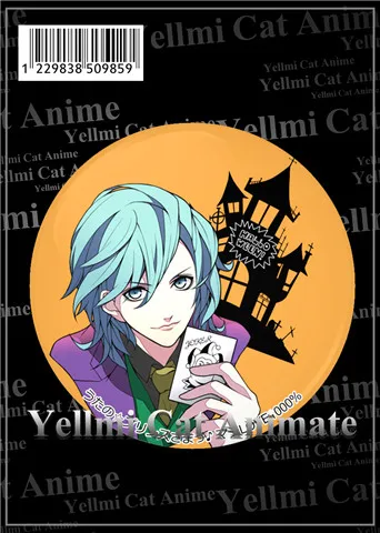 Фото 1 шт. аниме Uta no Prince Sama Kurosaki Ranmaru MIKAZE AI, железные значки 58 мм, брошь №3
