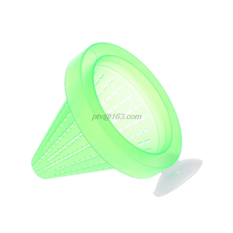 Аквариумная кормушка для рыб красная чаша кормления червя пластиковая воронка с