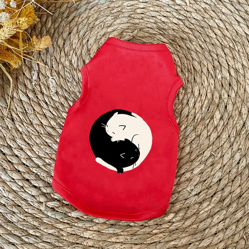 

Fashion Cute Pet Clothes for Cats Summer Comfortable Puppy Clothes Dog Vest Xxxs Funny Designer Dog Clothes for French Bulldog