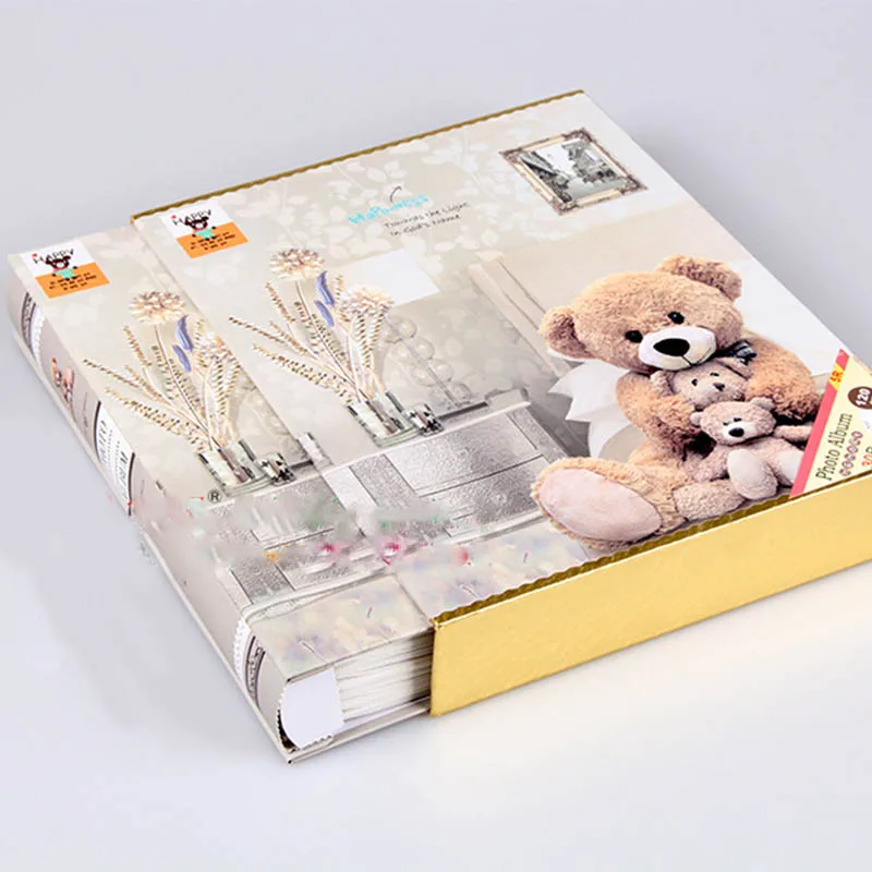 Фотоальбом CASEGRACE с милым мишкой Тедди фотоальбом для детей семейный 7 дюймов