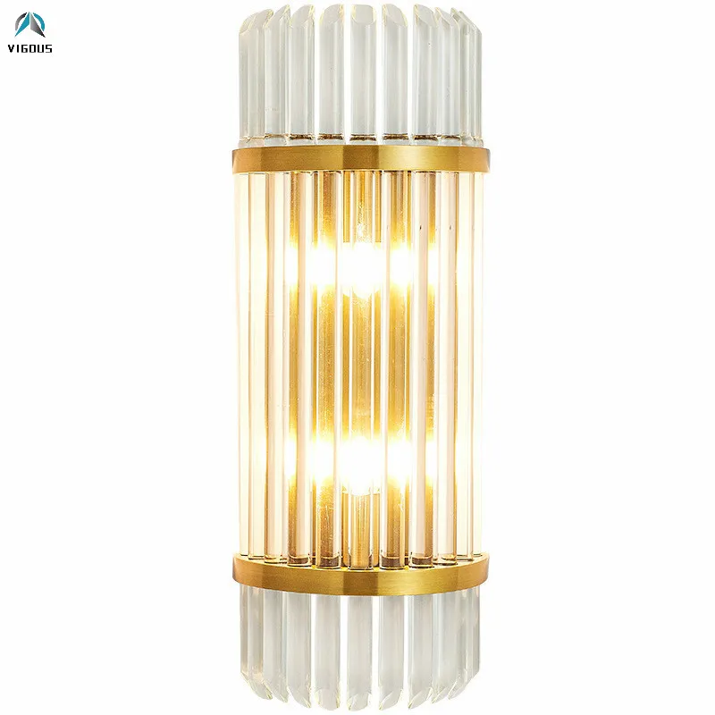 

Modern Luxury Gold Steel Lustre E14 Led Wall Scones Living Room Sofaside Wall Lamp Glass Shades Luminarias Lighting Fixtures