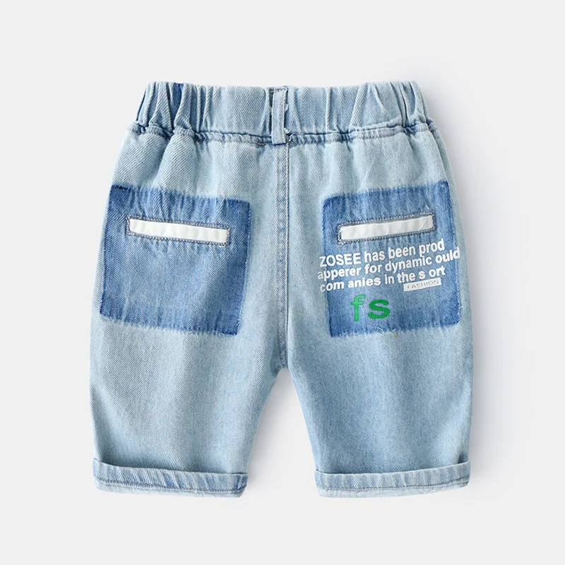 Лето 2020 шорты для маленьких мальчиков в Корейском стиле джинсовые брюки