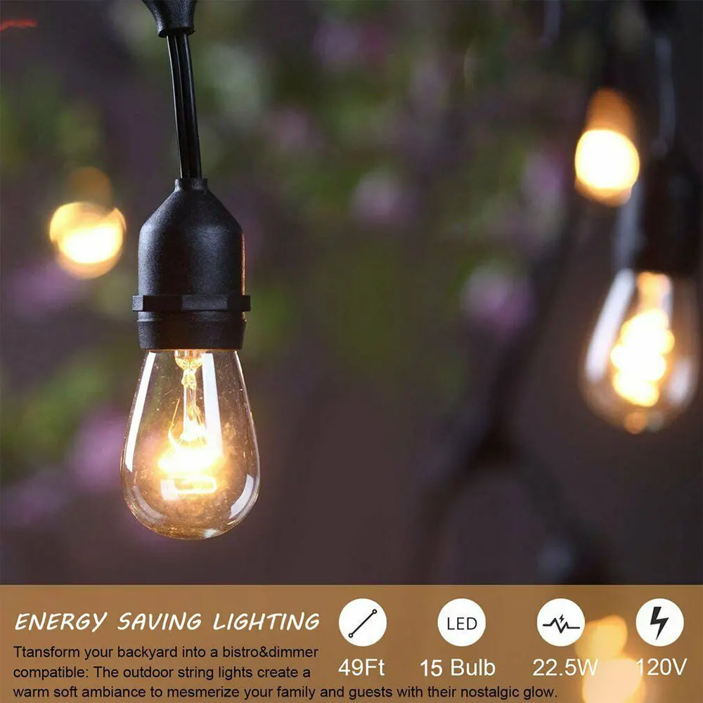 24V Коммерческая Класс патио сферические светящиеся гирлянды лампы 10LED открытый