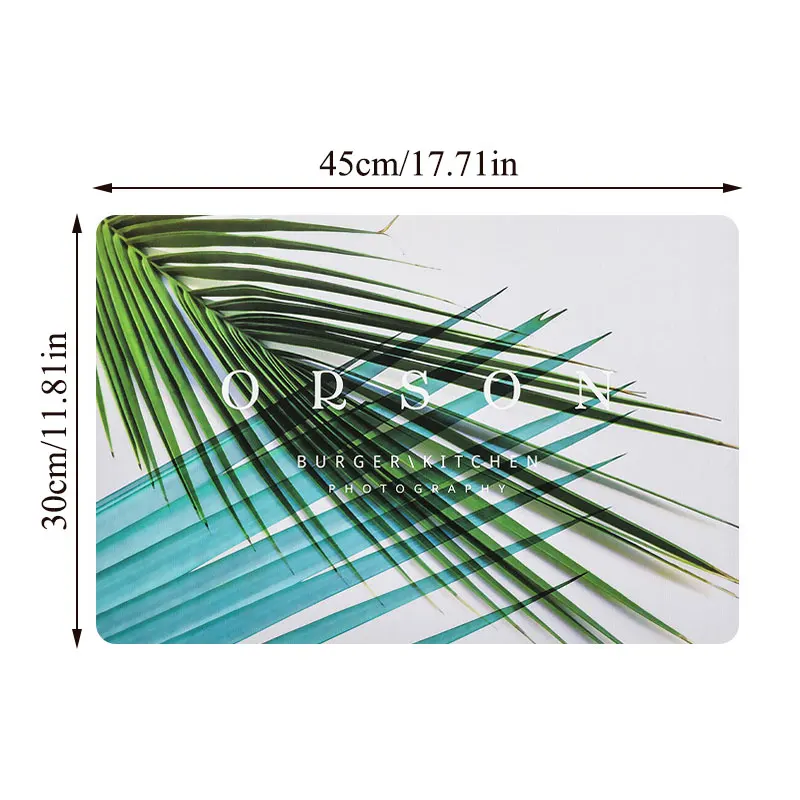 

New Modern Pattern Placemat For Dining Tableware Pad Cactus Table Mat Insulation Pads Bowl Coaster Durable Kitchen Accessories