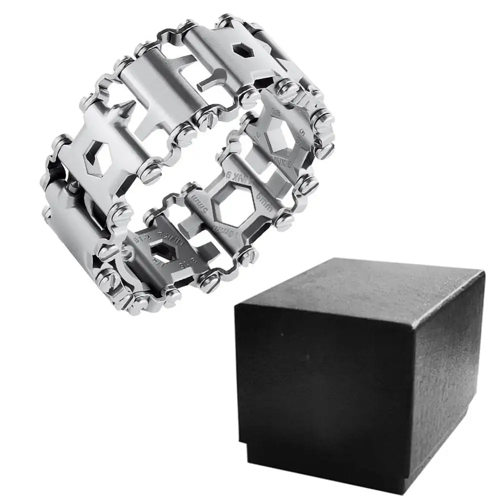 Многофункциональный велосипедный браслет с набором инструментов из нержавеющей