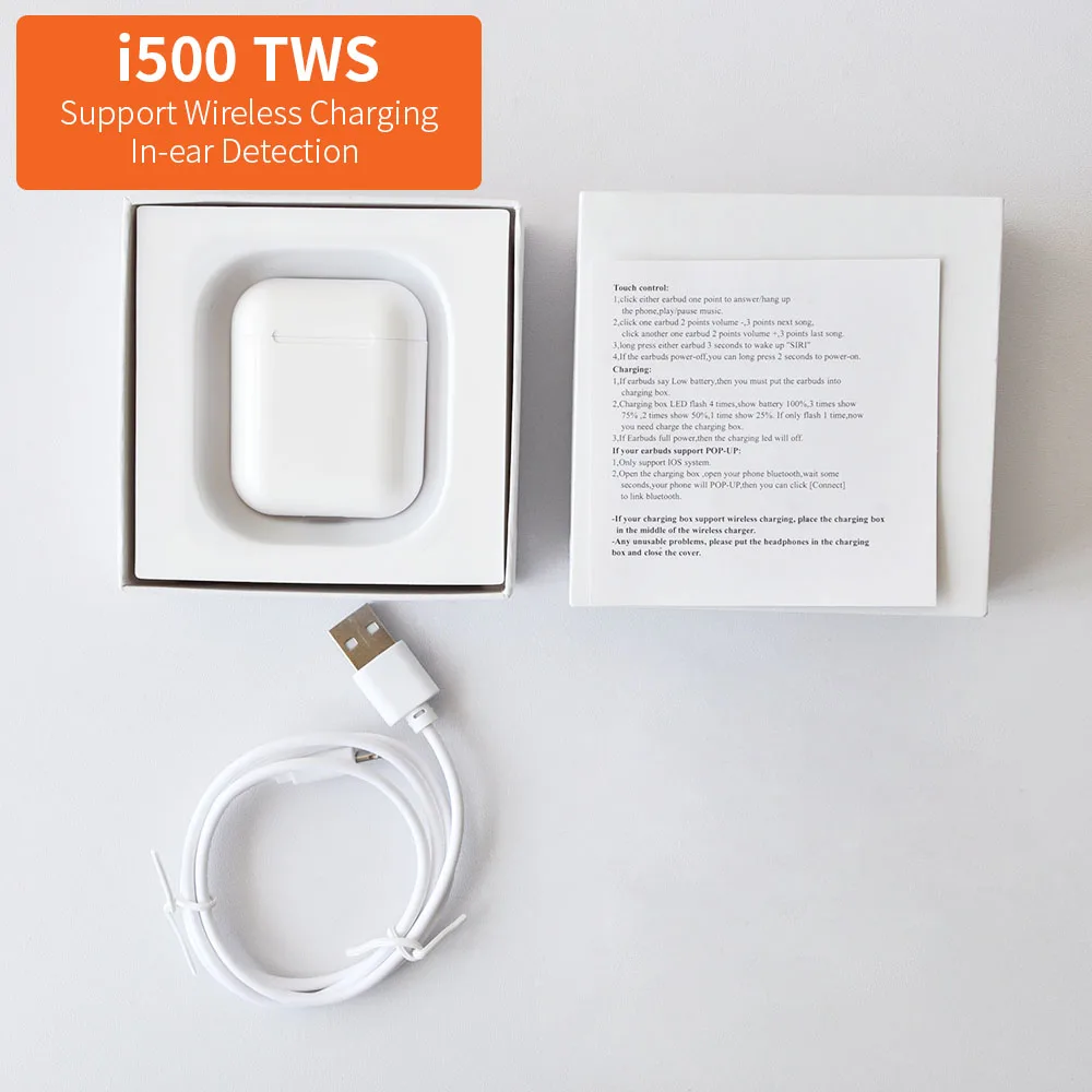 Оригинальные наушники i500 TWS Air 2, беспроводная гарнитура gps, Bluetooth, i9000, спортивные наушники 5D, стерео наушники для всех мобильных устройств
