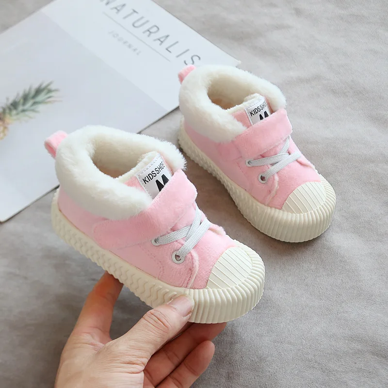 New Winter Baby Girl Boy Infant Toddler Plush Boots Thickening Snow Soft Bottom Non-Slip Warm Child Kids Shoes | Мать и ребенок