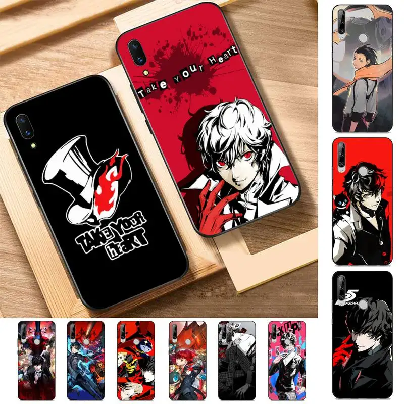 

FHNBLJ Persona 5 Phone Case for Huawei Y 6 9 7 5 8s prime 2019 2018 enjoy 7 plus