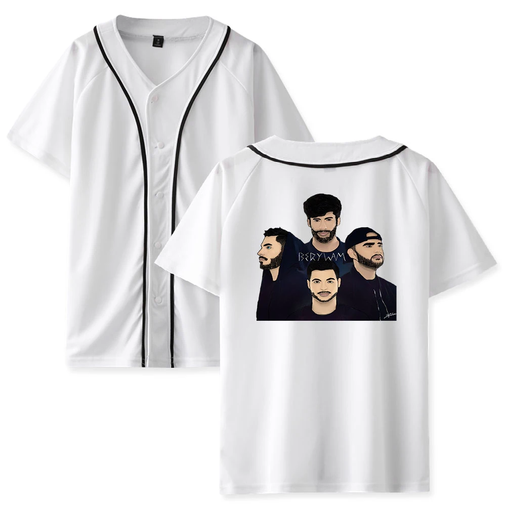 

WAWNI Berywam Thin Baseball Uniform SingleBreasted Harajuku Cotton & Polyester Fashion Printing Hip Hop Baseball Uniform 2021
