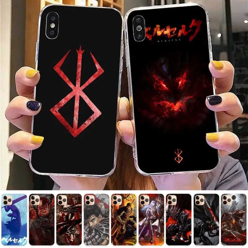 

Berserk Guts Griffith Phone Case for iPhone 11 12 13 mini pro XS MAX 8 7 6 6S Plus X 5S SE 2020 XR case
