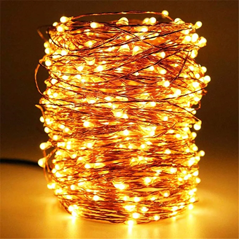 

5M 50 Lights LED Outdoor Solar Lamp String Lights LEDs Fairy Holiday Christmas Party Garland Solar Garden Waterproof Decor #40