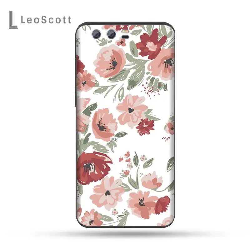 

Flower Romantic Phone Case For Huawei Honor view 7a5.45inch 7c5.7inch 8x 8a 8c 9 9x 10 20 10i 20i lite pro