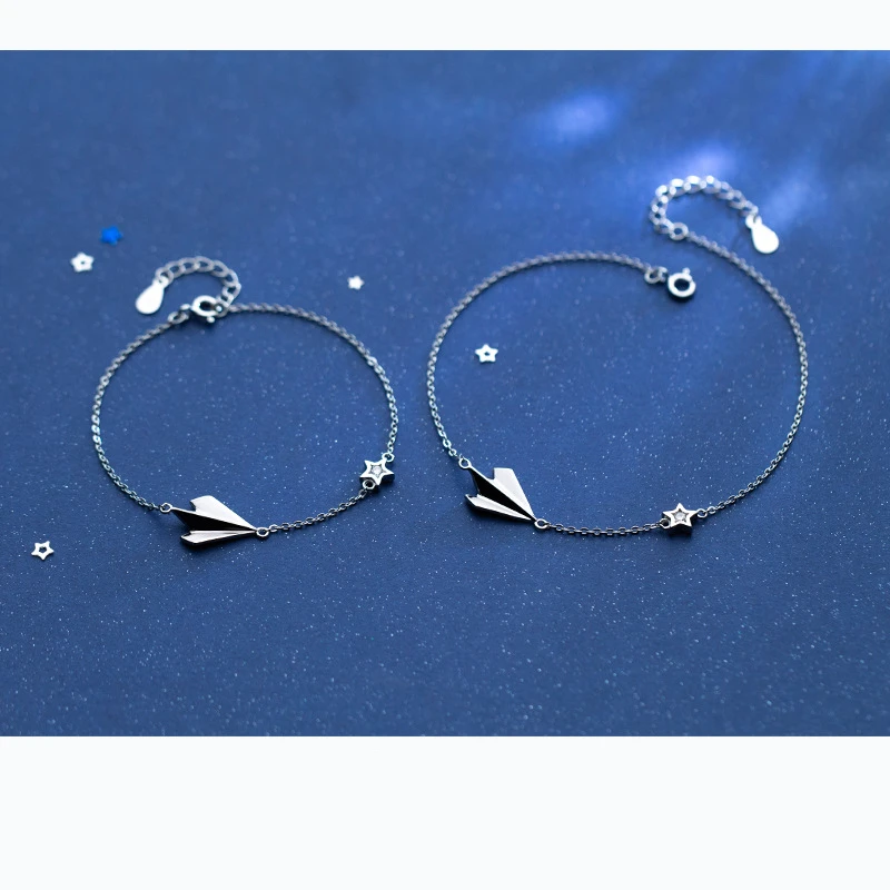 100% Стерлинговое Серебро 925 пробы оригами авиационная звезда модные ювелирные