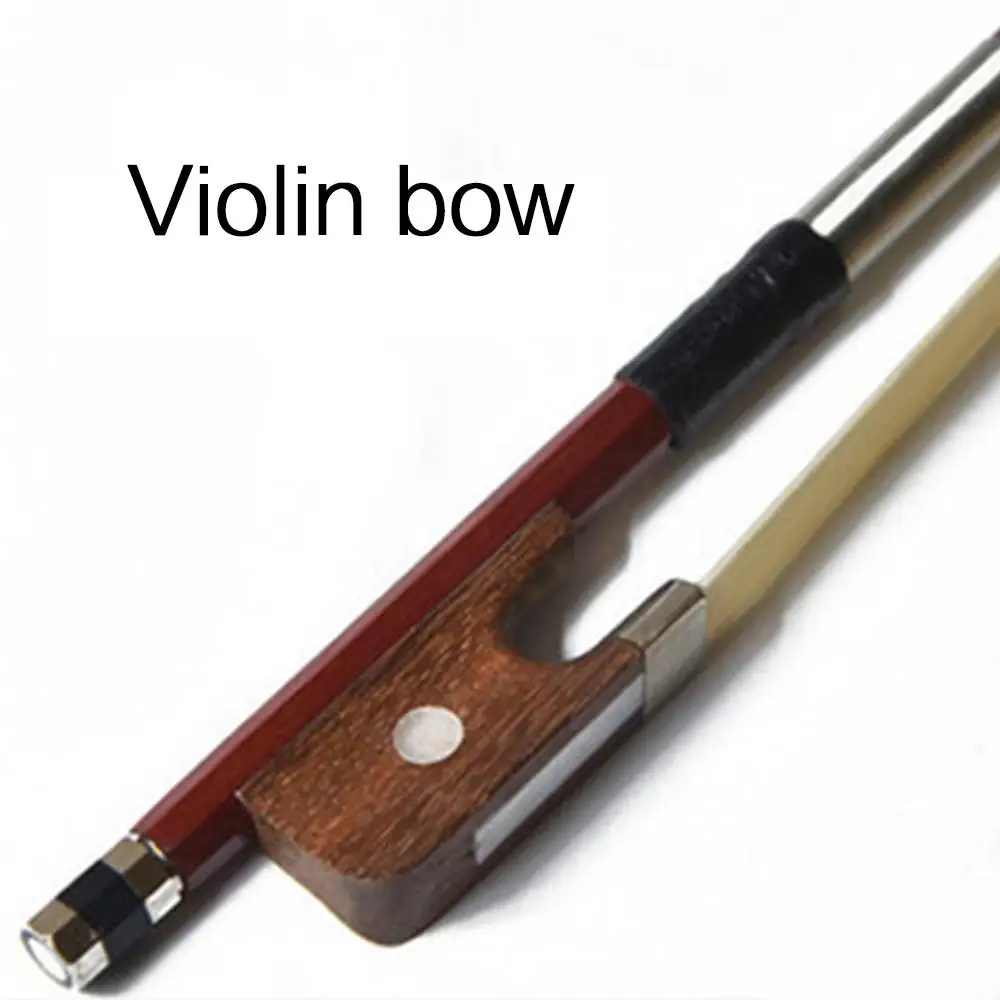 Portable 1/4 1/8 Playing Violin Bow Octagonal Bow Musical Instruments Practice For Beginner Violin Accessories