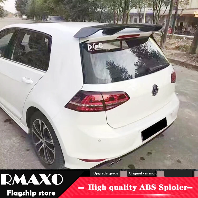 Спойлер для Volkswagen GOLF 7 MK7 2014 2018 mk7.5 golf G ti gtd R TG ABS Материал заднее крыло автомобиля