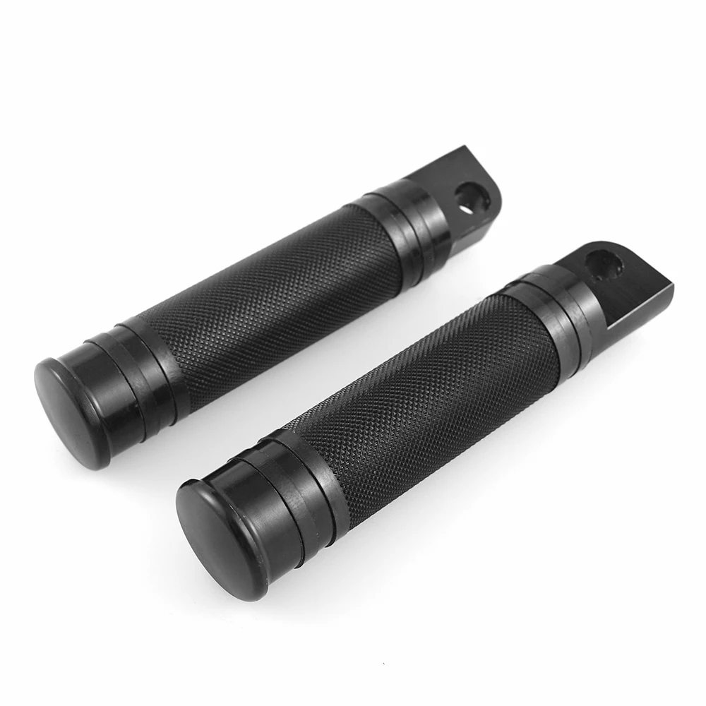 1Pair Black Motorcycle Foot Pegs Rider Rear Front Pedal Footrest For Harley Touring Sportster 883 1200 XL Softail Dyna Low | Автомобили и