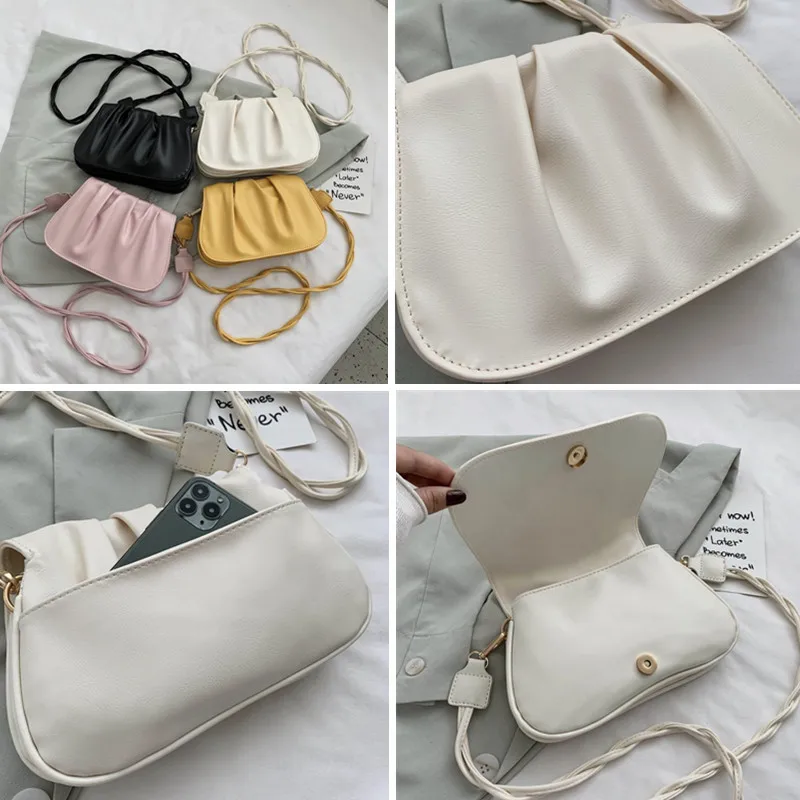 Женская плиссированная сумка DikizFly сумка-мессенджер через плечо роскошные