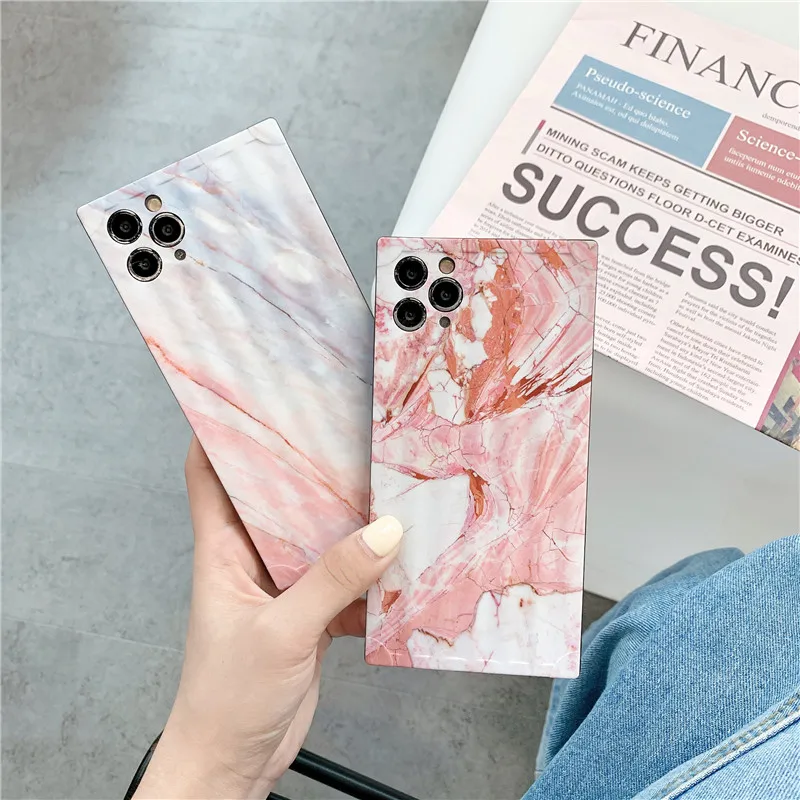 Модный коралловый красный мраморный текстурный чехол для телефона iphone 11 Pro Max 7 8