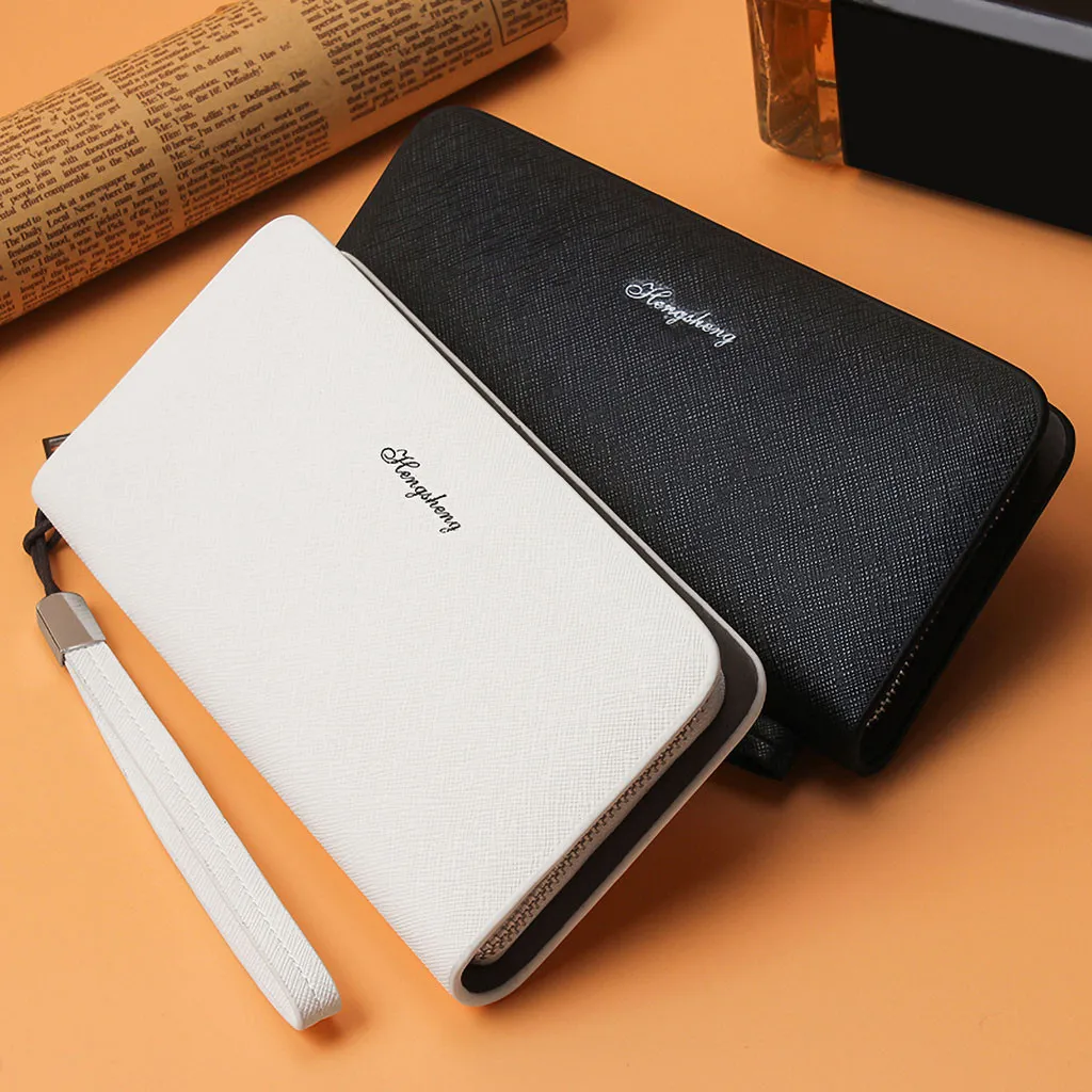 Мужской длинный кошелек повседневная многофункциональная сумка-клатч для