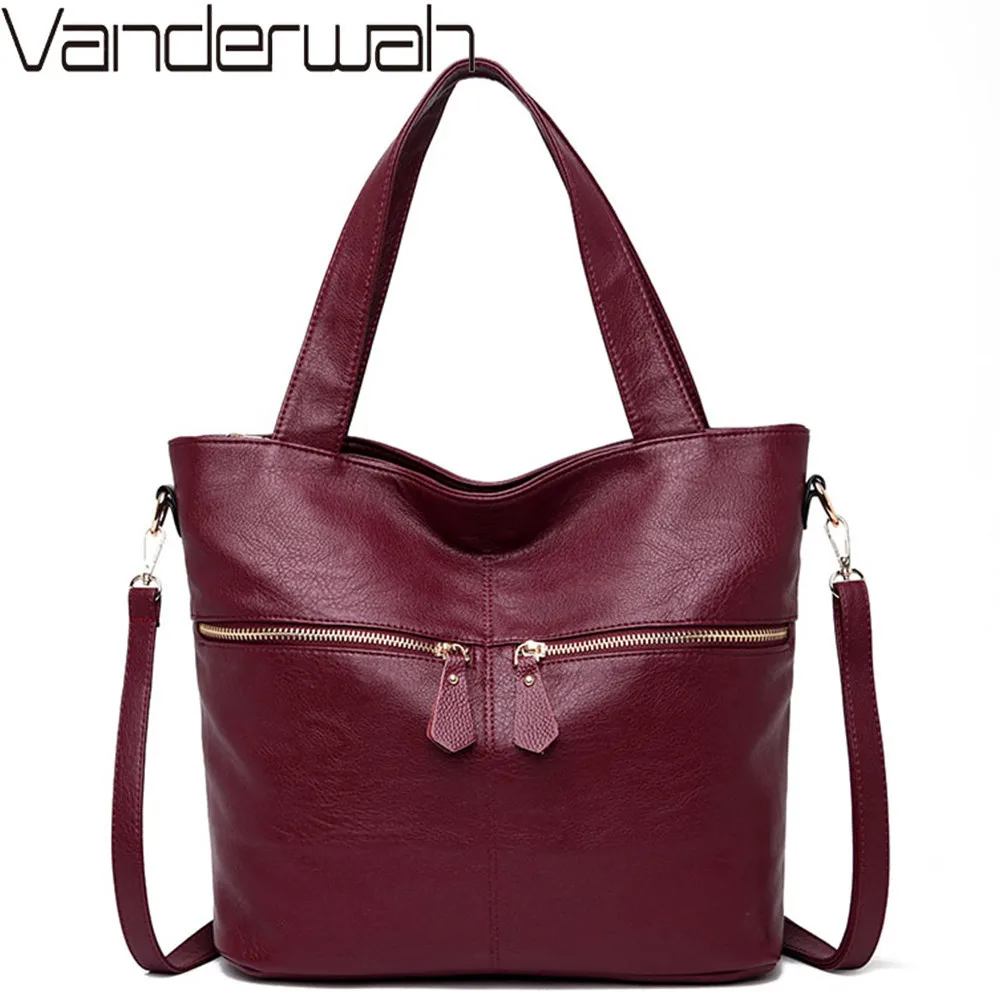 Высококачественная сумка тоут из мягкой кожи женские сумки через плечо женская