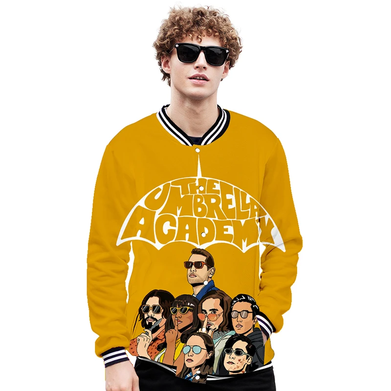 

The Umbrella Academy Super Hero 3d Baseball Jacket Coat Men Women Hoodie Sweatshirts Tops Casual Long Sleeve Hoodies Jackets 4XL