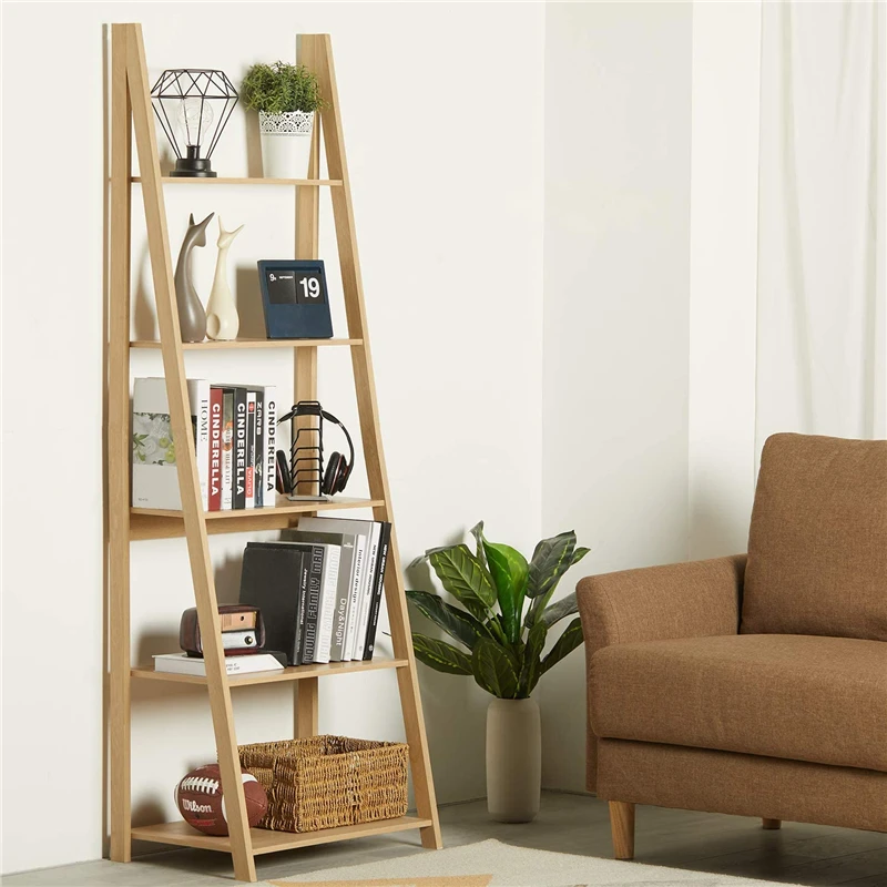 5-ярусная лестница для домашнего офиса книжный шкаф откидная книжная полка