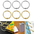 6 шт., около 25 мм, поделки, книга, Связыватель, шарнирные кольца, брелок, альбом, скрапбук, ремесло, открытые кольца, офисные обручи, полимерные формы, инструменты