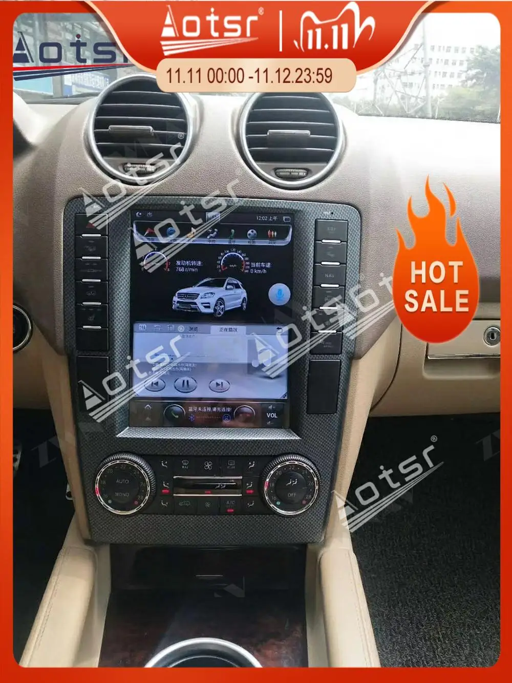 

Tesla For Mercedes-Benz GL ML W164 X164 2005 2006 - 2012 Android Radio Car multimedia Player GPS Navigation Head Unit Audio