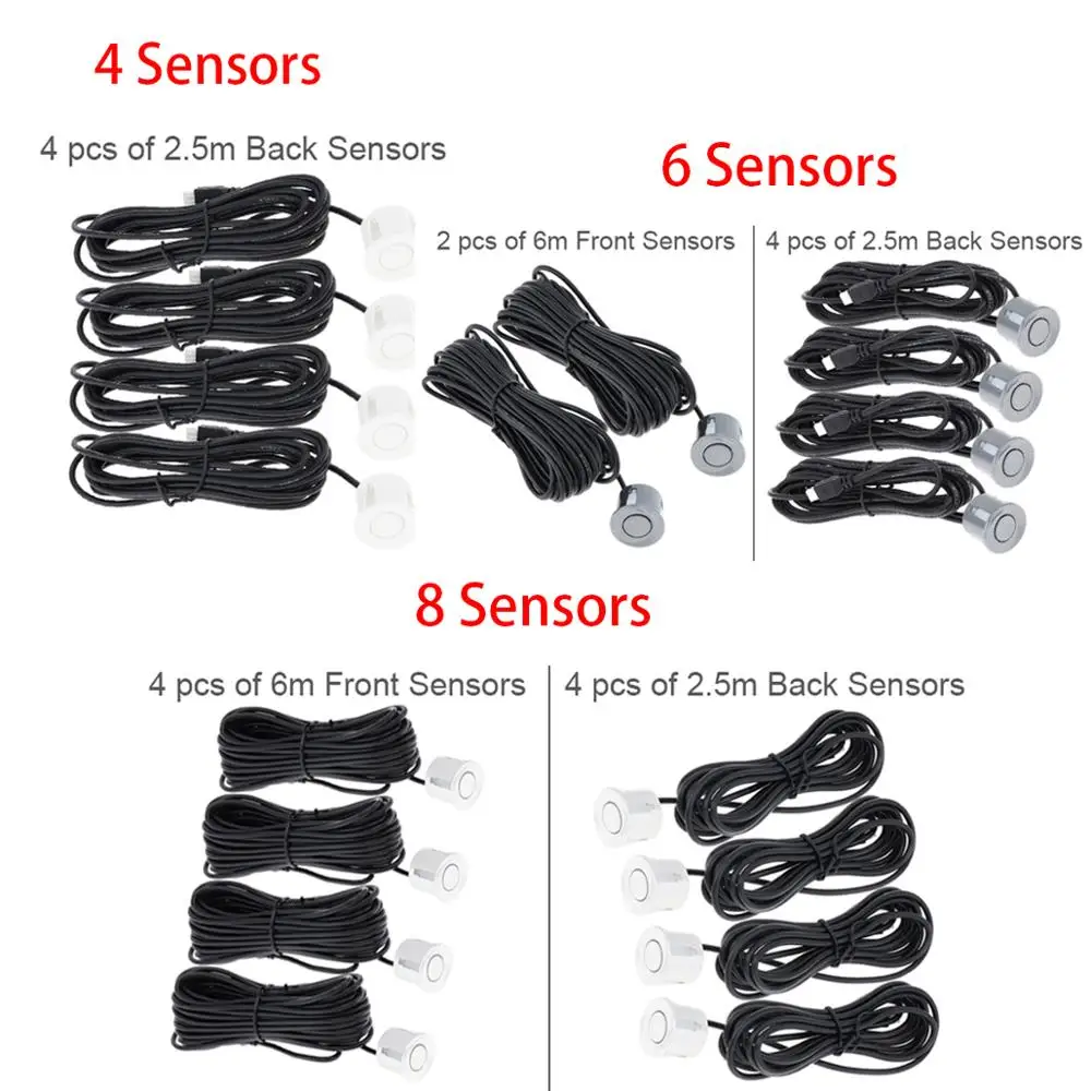 Устойчивая к атмосферным воздействиям Авто парктроник ЖК дисплей парковки