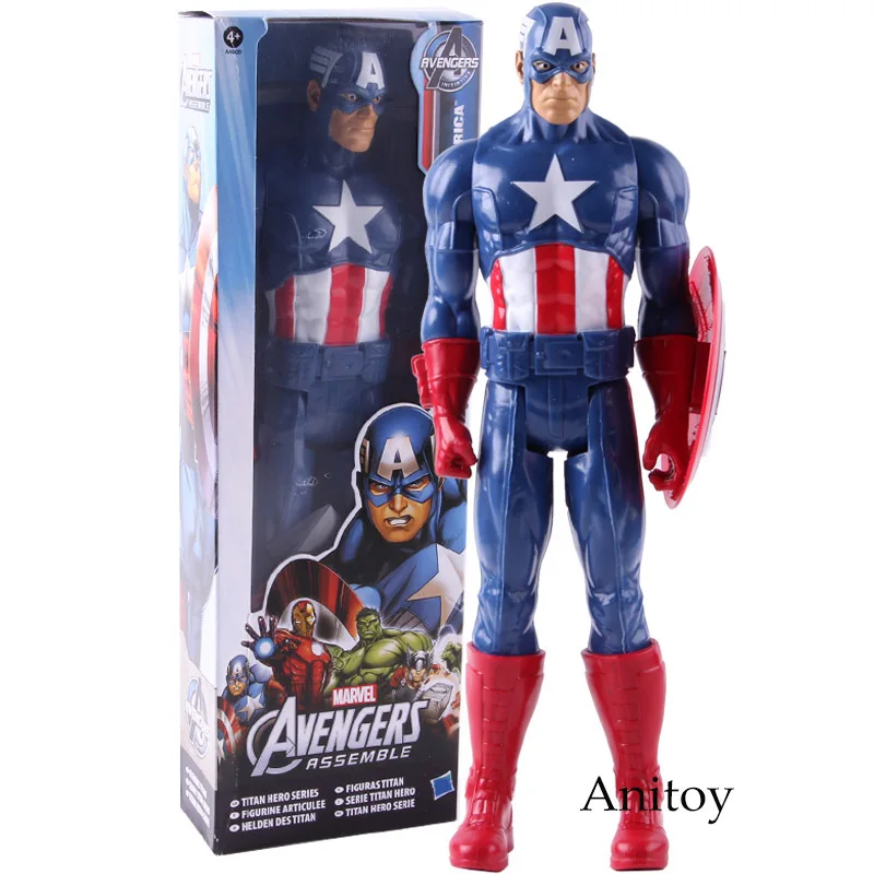 With box Marvel Amazing Ultimate Человек-паук Капитан Америка Железный человек ПВХ фигурка Коллекционная модель игрушки для детей Детские игрушки - Цвет: With box