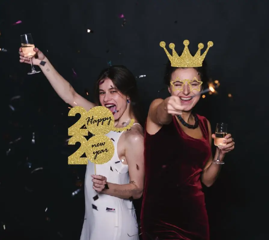 Карточные маски Twins 2020 для новогодней вечевечерние НКИ реквизит Фотокабины